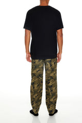 Camo Print Flannel Pajama Pants