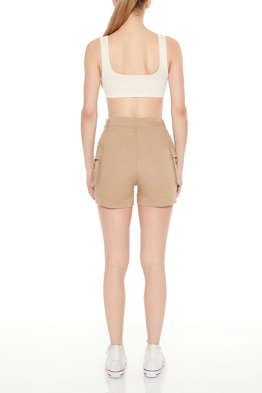 High-Rise Utility Cargo Shorts