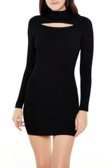 Cutout Mini Sweater Dress