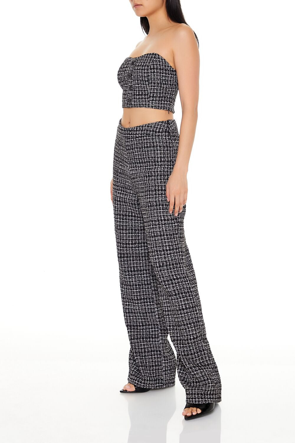 Tweed Tube Top & Pants Set