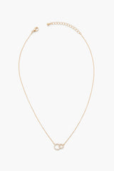 Rhinestone Hoop Charm Necklace