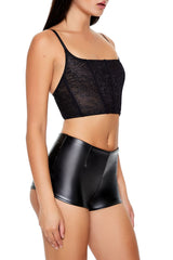 Rhinestone Lingerie Corset Top