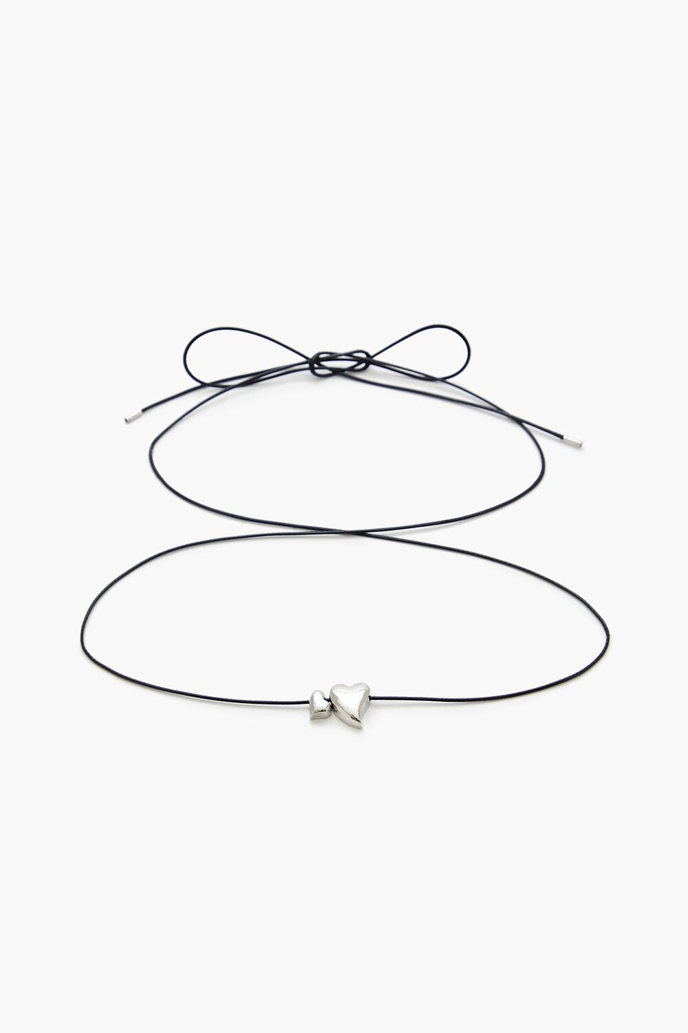 Cord Heart Charm Necklace