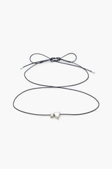 Cord Heart Charm Necklace