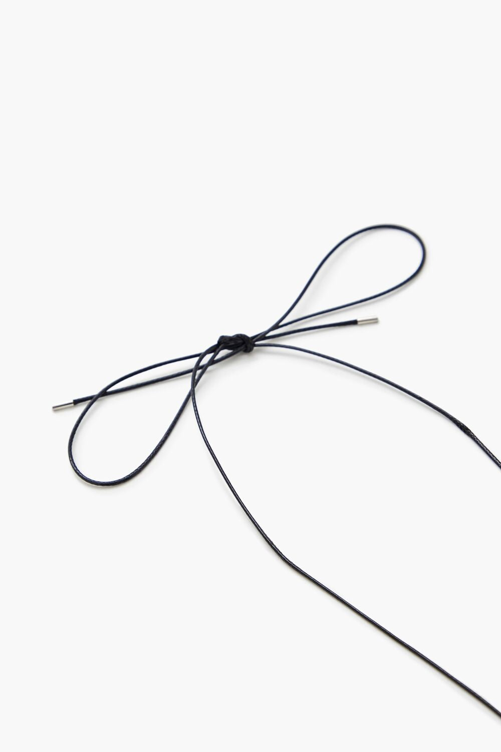 Cord Heart Charm Necklace