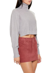 Cropped Turtleneck Sweater