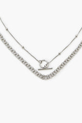 Curb & Ball Chain Necklace Set