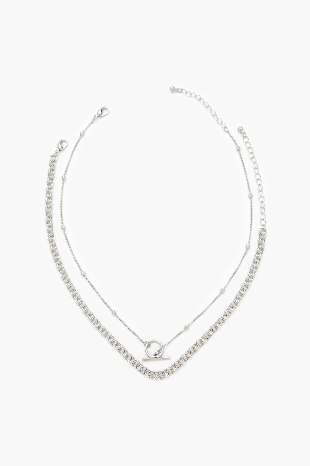 Curb & Ball Chain Necklace Set