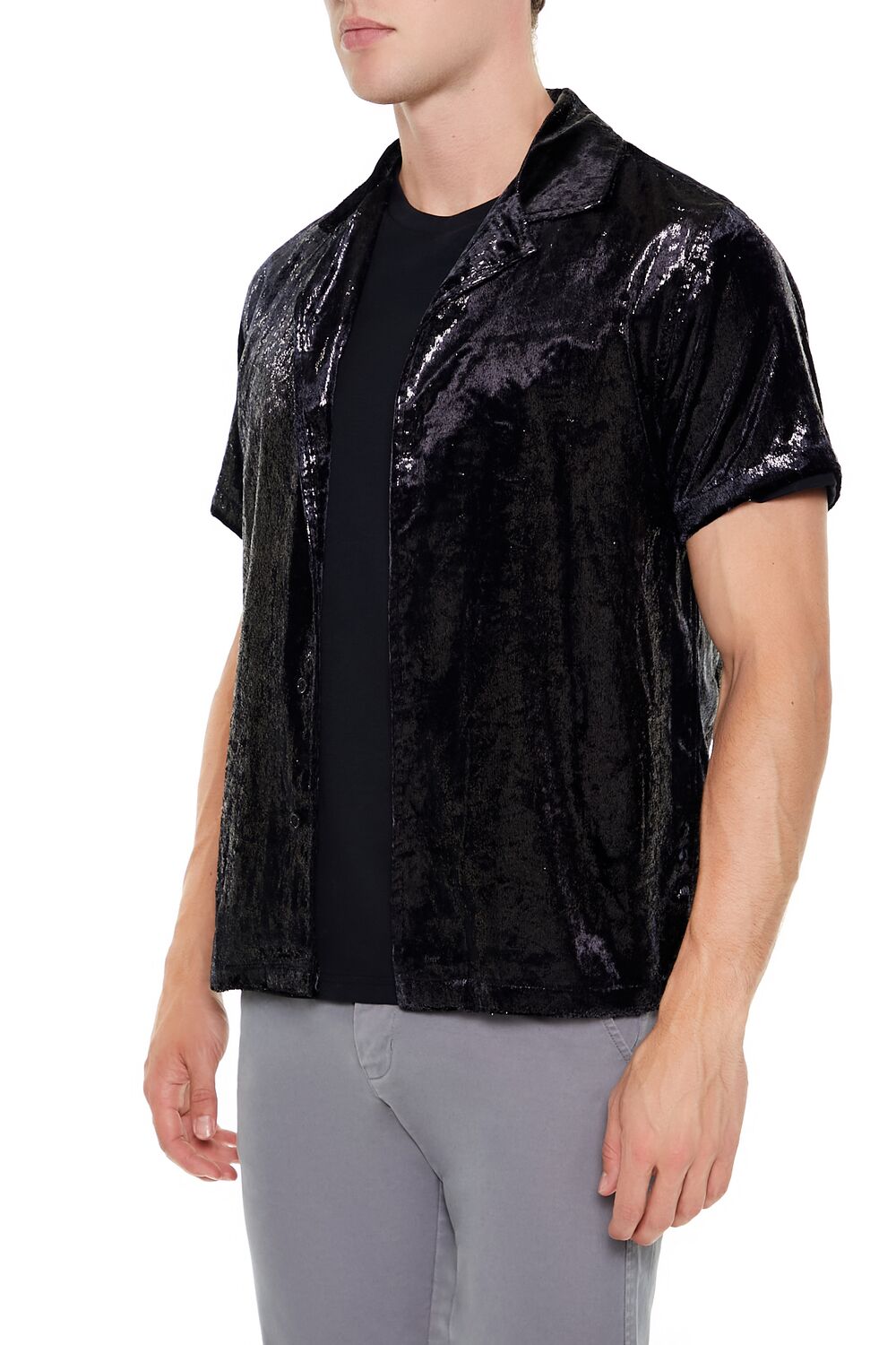 Textured Cuban Collar Shirt