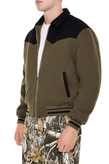 Colorblock Zip-Up Bomber Jacket