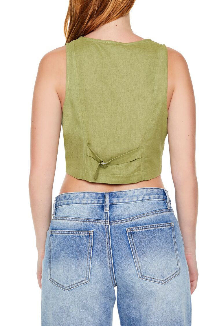 Cropped V-Neck Vest