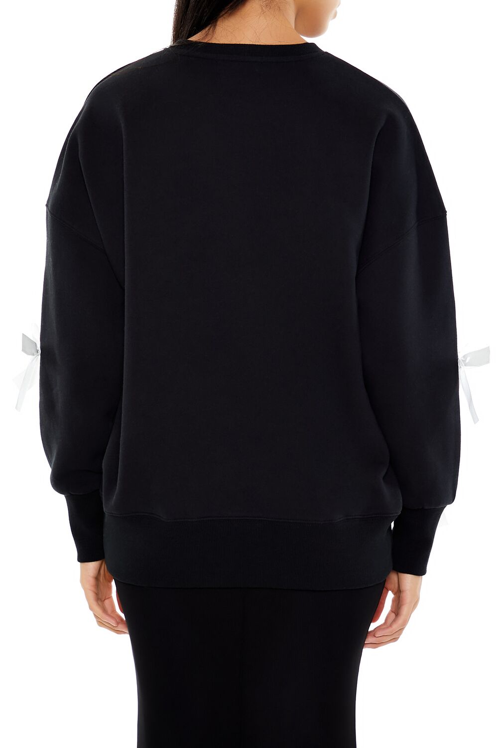 Fleece Bow Crew Pullover