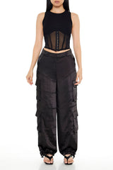 Corset Racerback Tank Top
