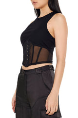 Corset Racerback Tank Top