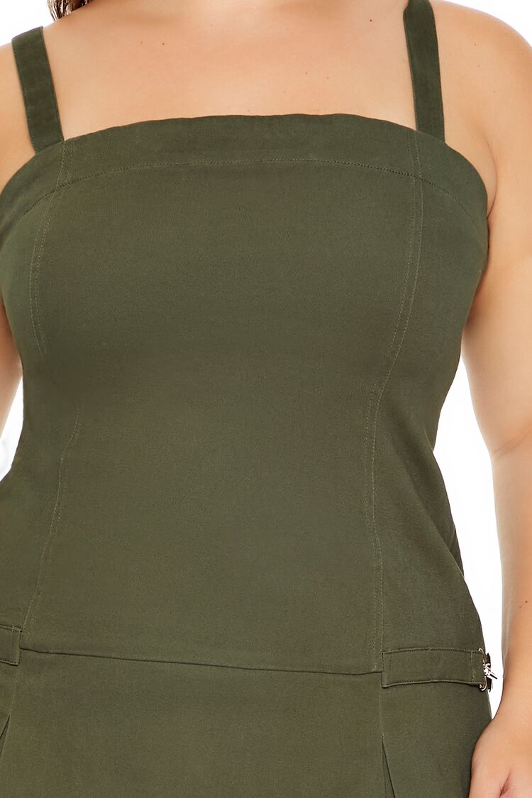 Plus Size Pleated Mini Dress