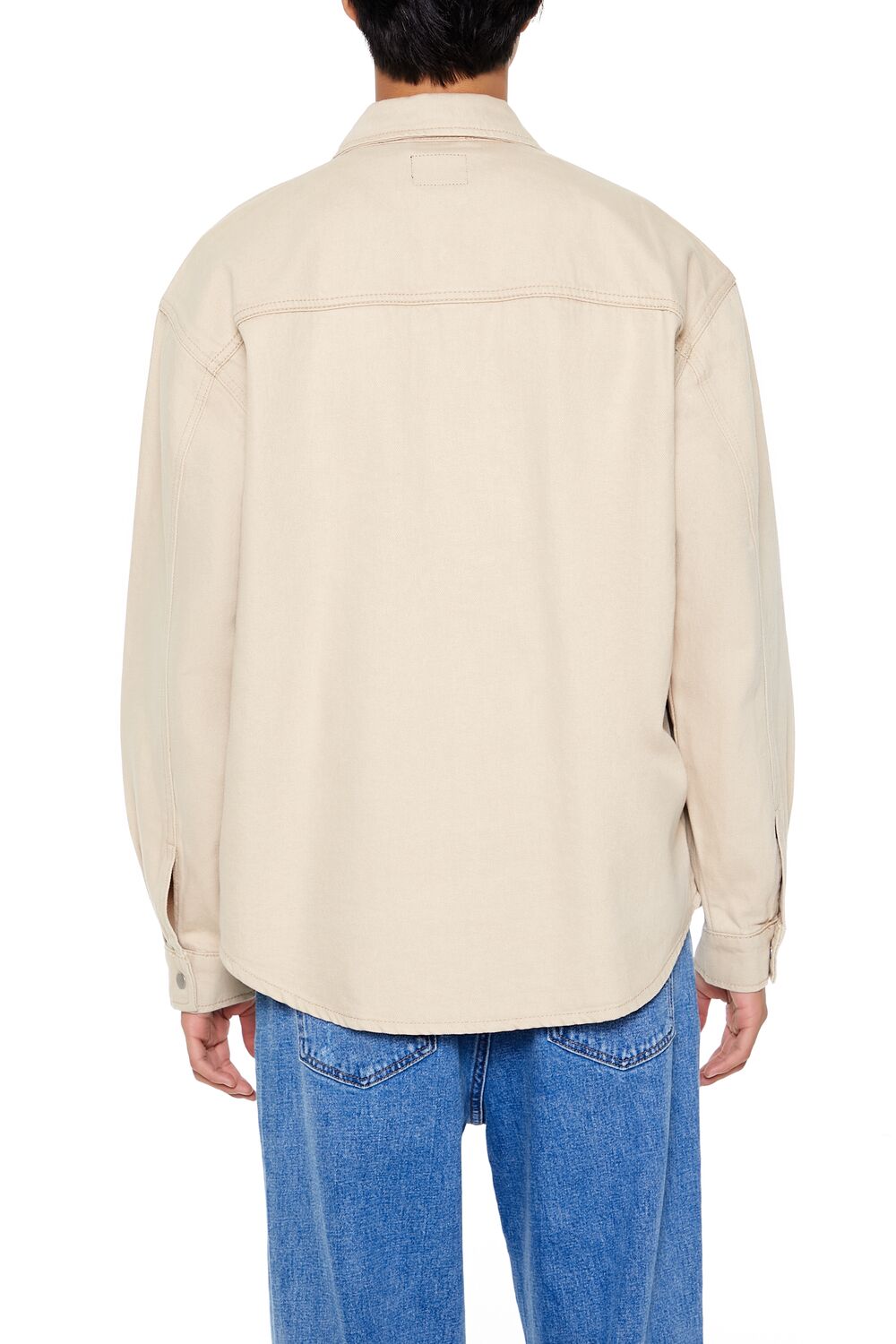 Cotton Curved-Hem Shirt