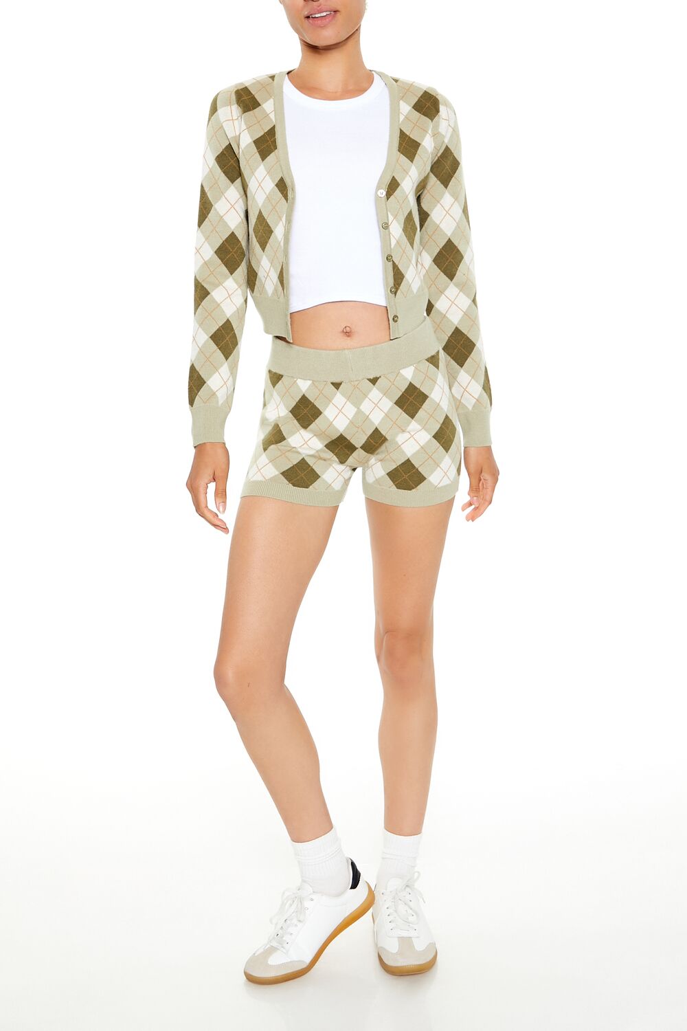 Argyle Cardigan Sweater