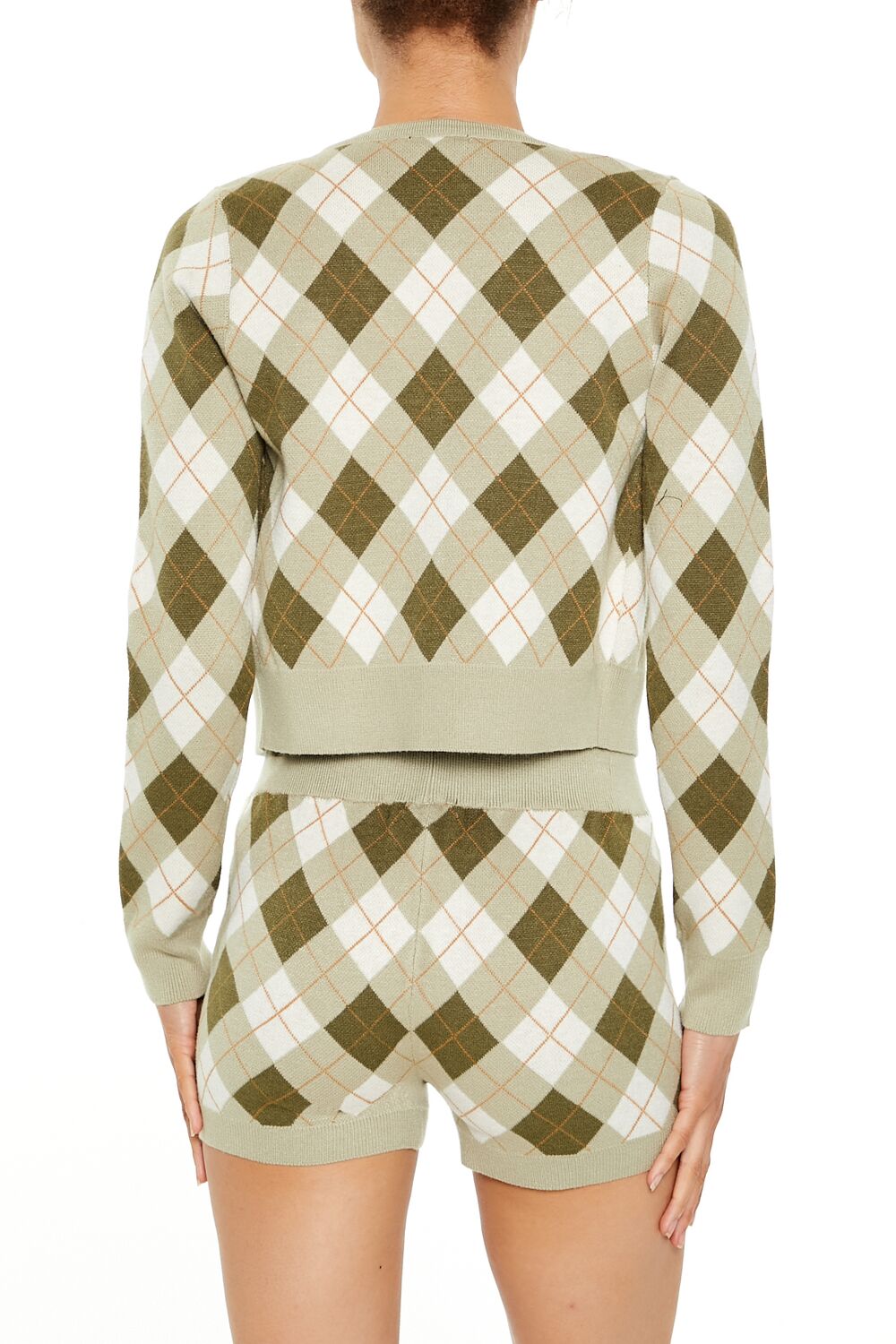 Argyle Cardigan Sweater