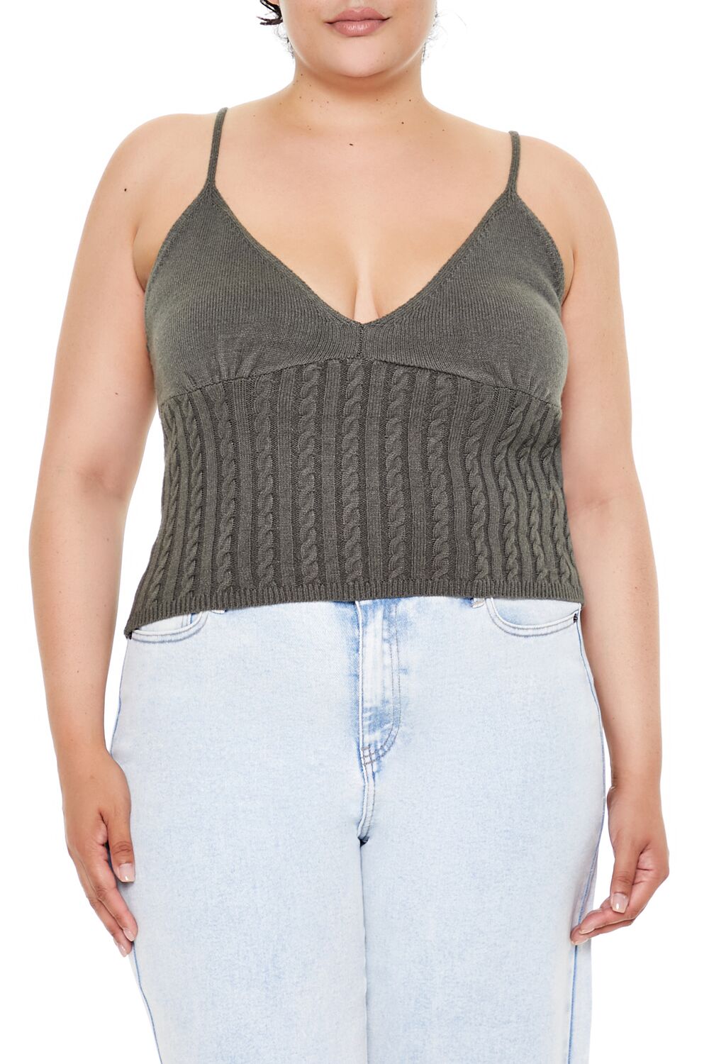 Plus Size Sweater-Knit Cami