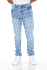 Lattice Slim-Fit Jeans