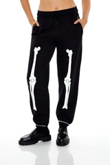 Fleece Skeleton Graphic Joggers