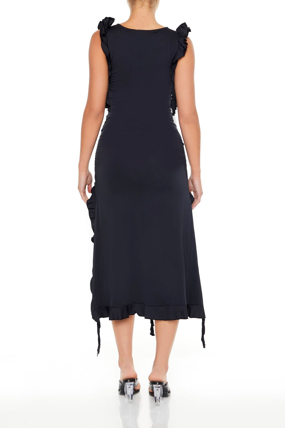 Sleeveless Ruffle Top & Skirt Set