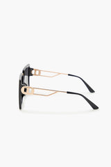 Square Frame Cutout Sunglasses