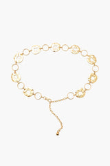 Hammered Rolo Chain Belt