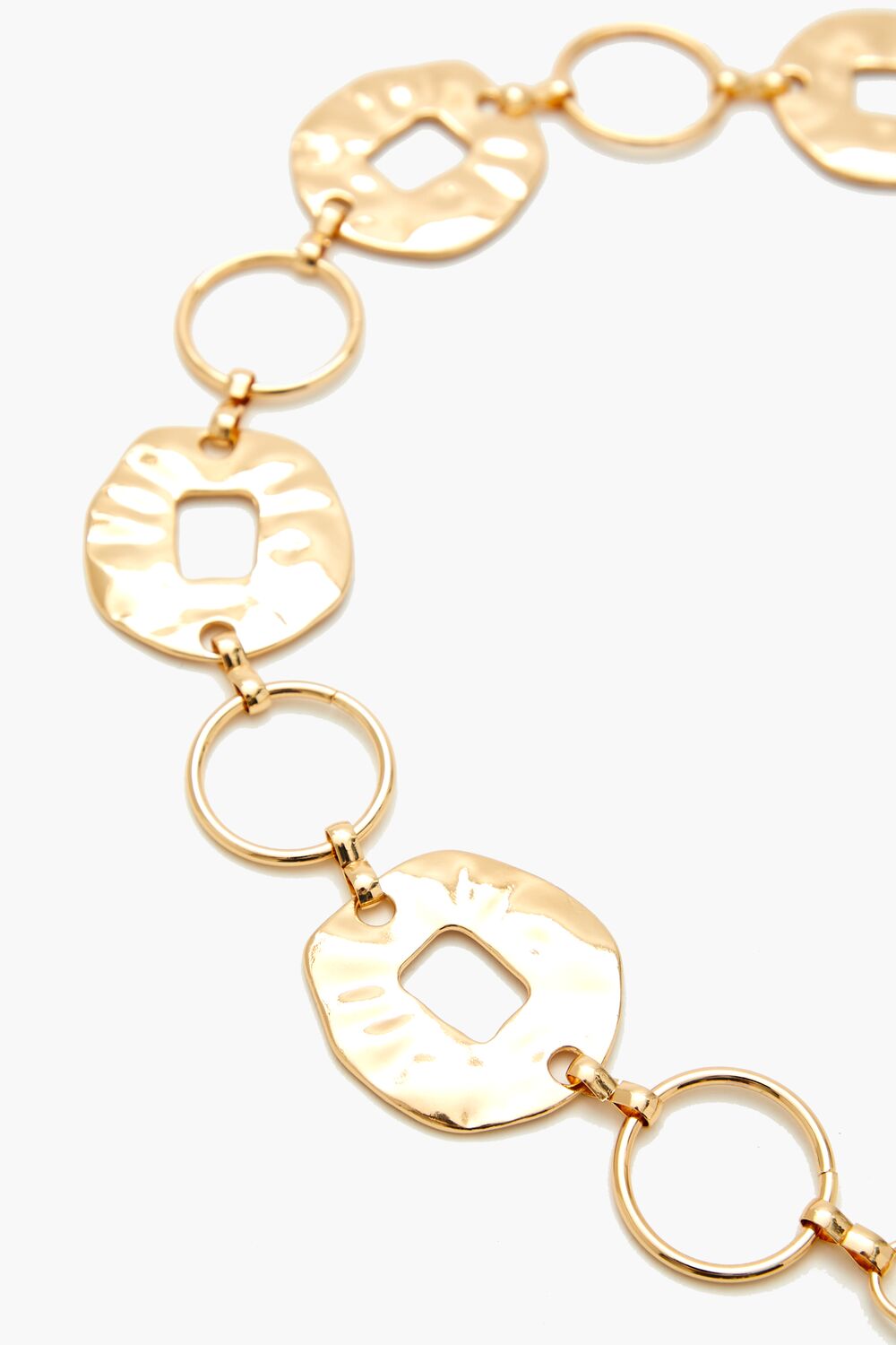Hammered Rolo Chain Belt