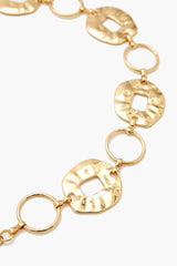 Hammered Rolo Chain Belt