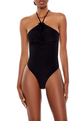 Rosette Halter Bodysuit