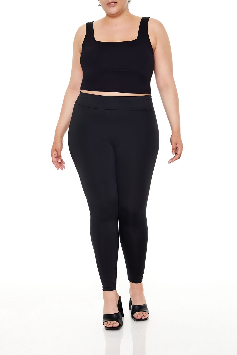 Plus Size Foldover Leggings