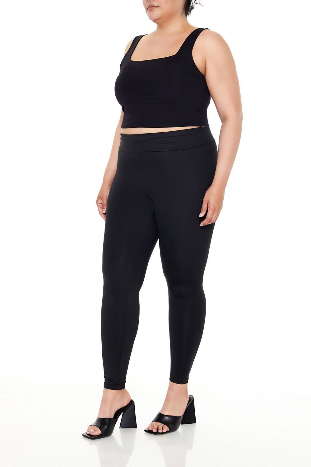 Plus Size Foldover Leggings
