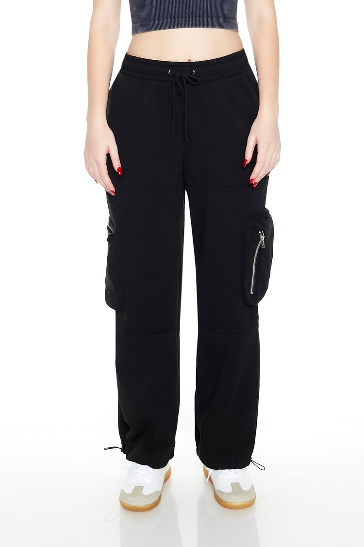 Fleece Toggle Cargo Sweatpants