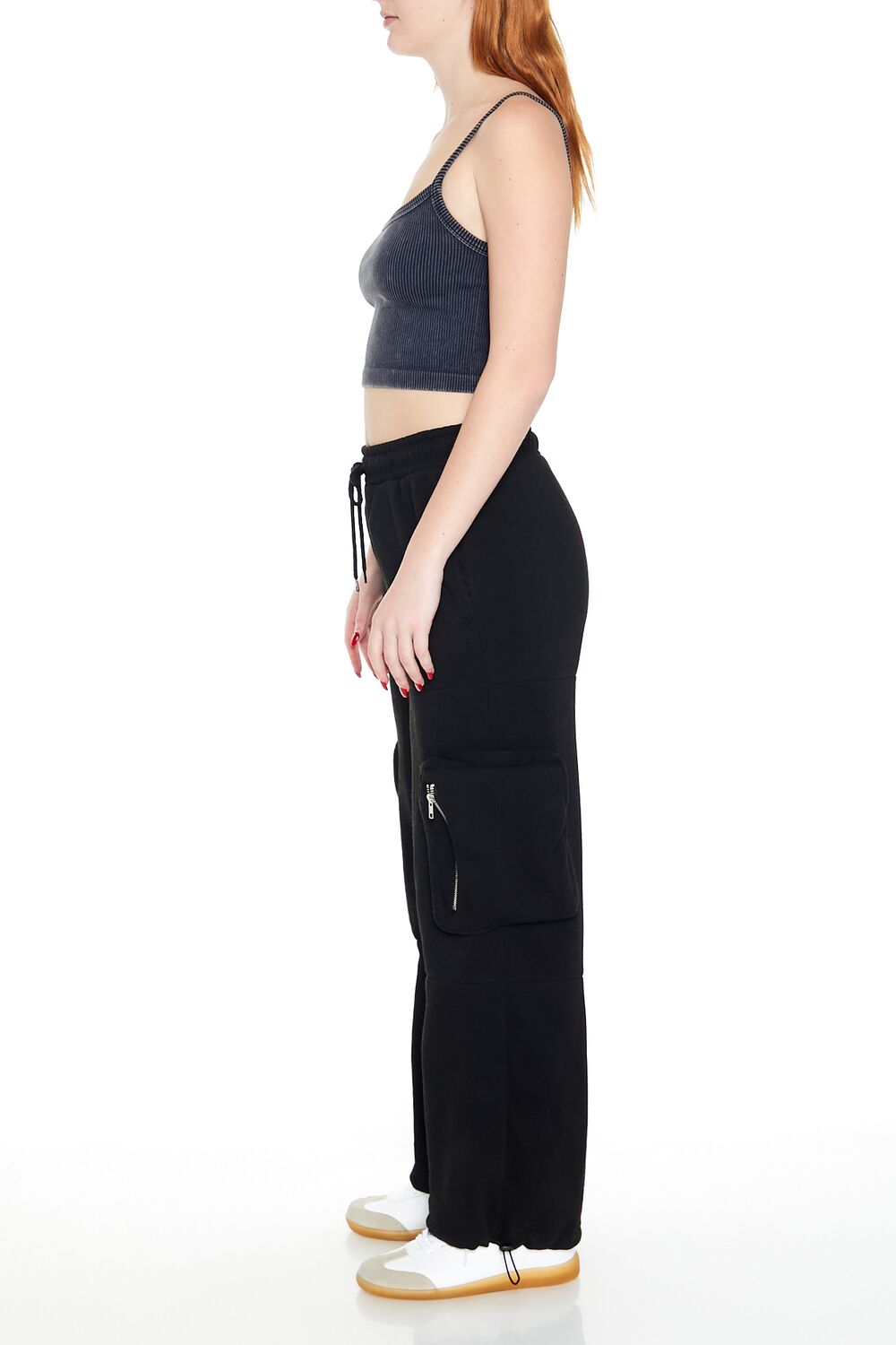 Fleece Toggle Cargo Sweatpants