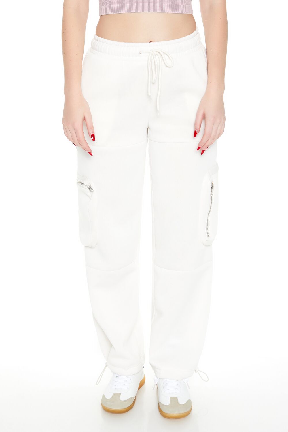Fleece Toggle Cargo Sweatpants