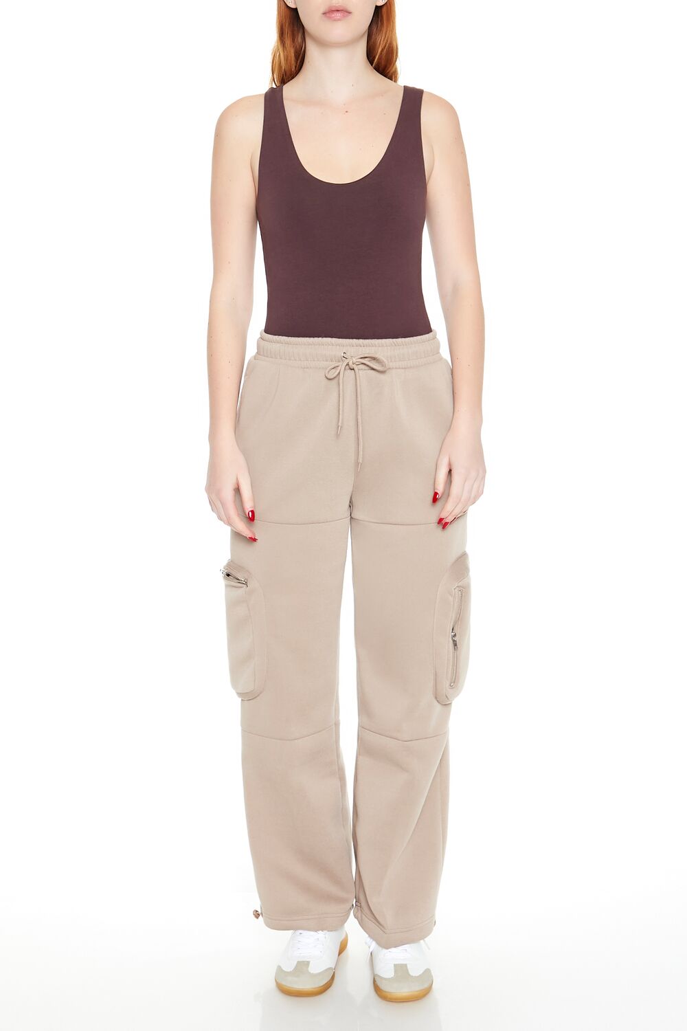 Fleece Toggle Cargo Sweatpants
