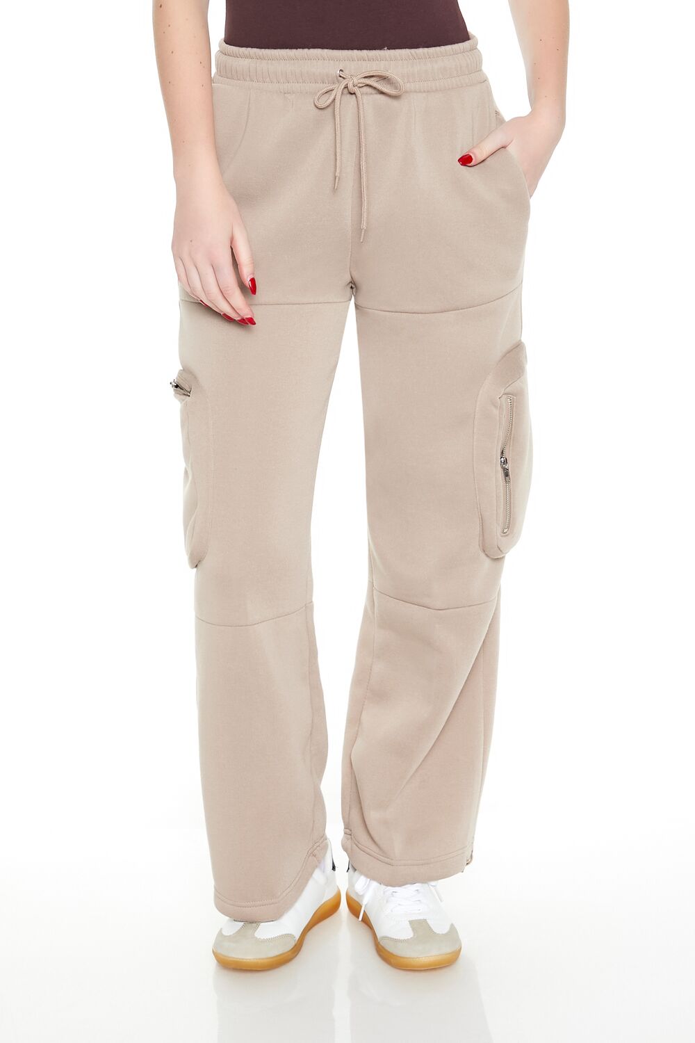 Fleece Toggle Cargo Sweatpants