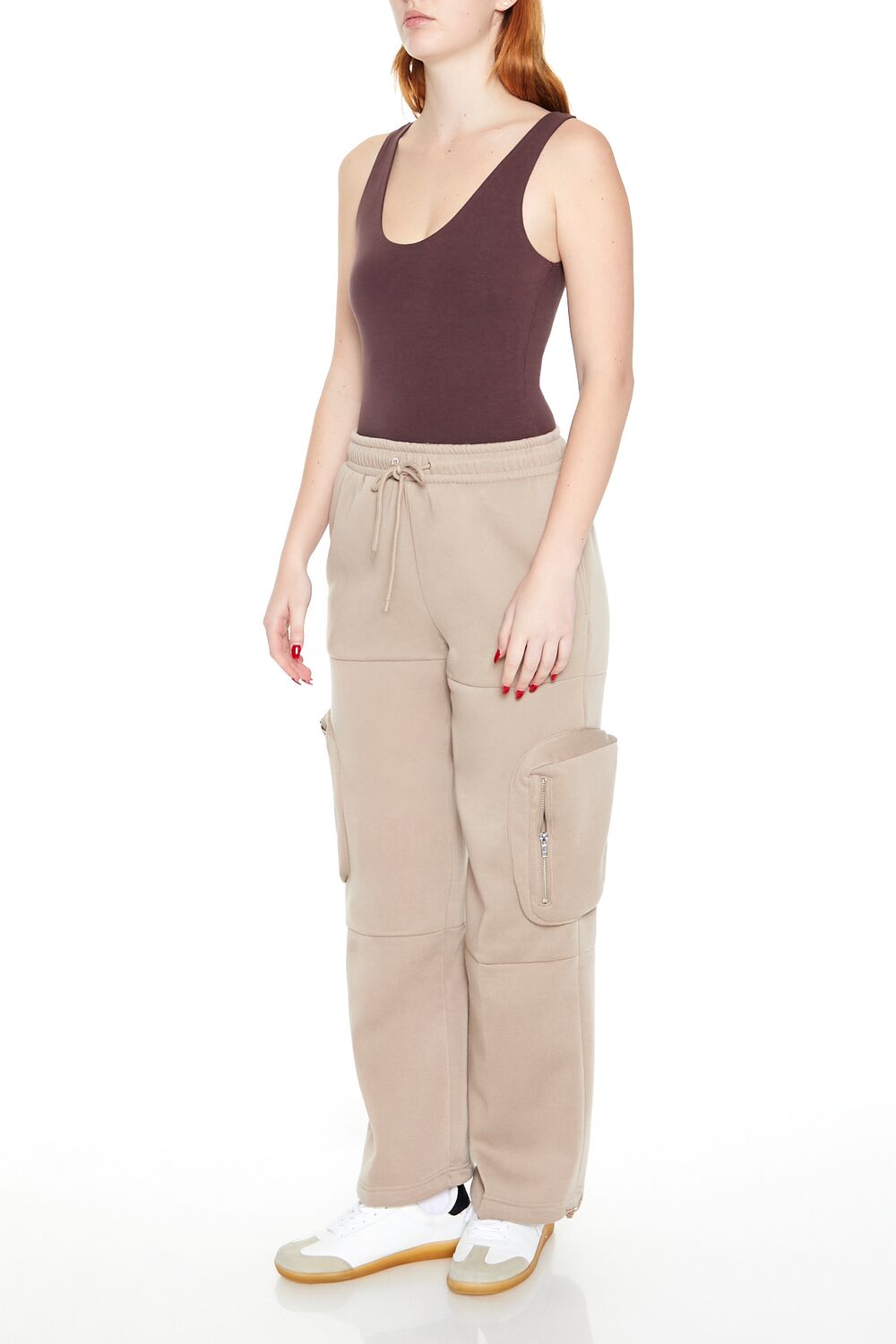 Fleece Toggle Cargo Sweatpants