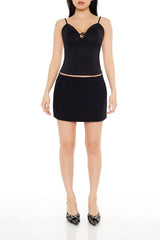 Cropped Buckle-Strap Cami