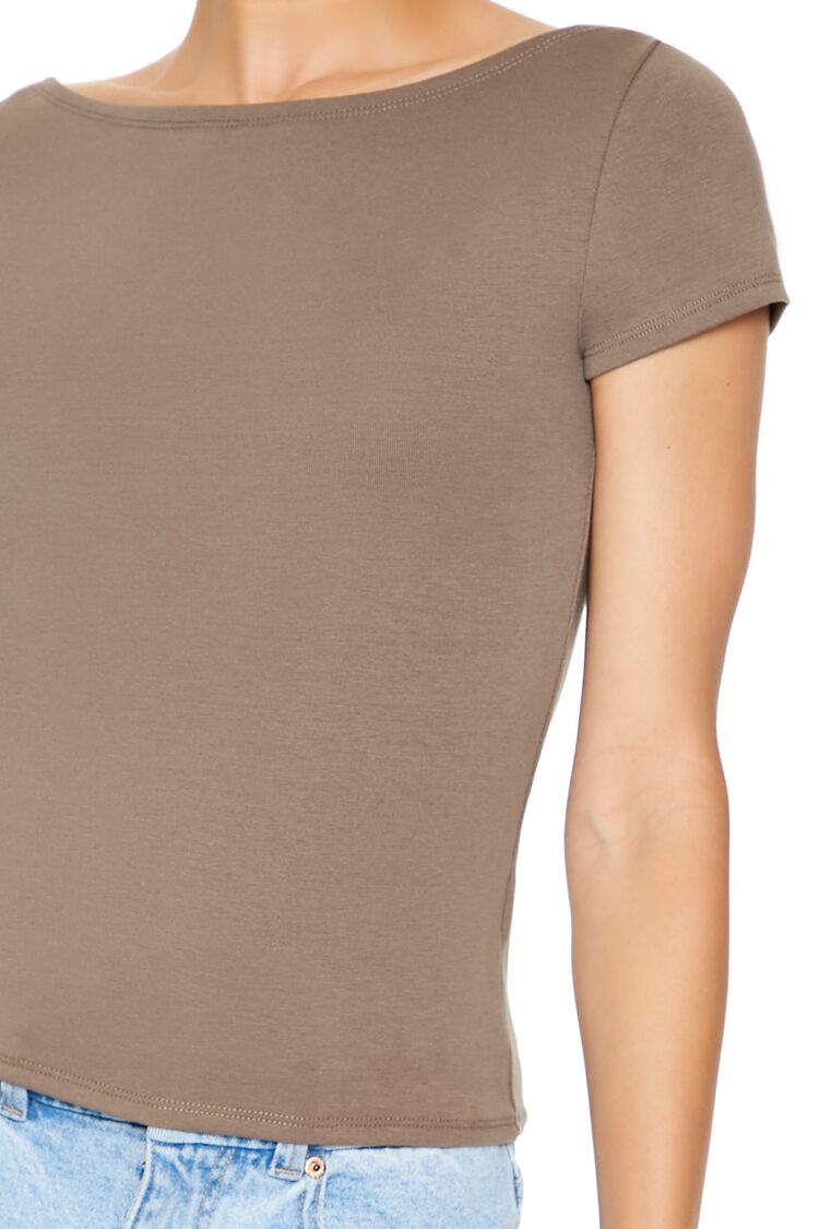 Boat Neck Short-Sleeve Tee