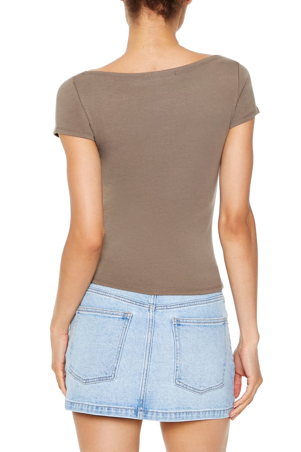 Boat Neck Short-Sleeve Tee