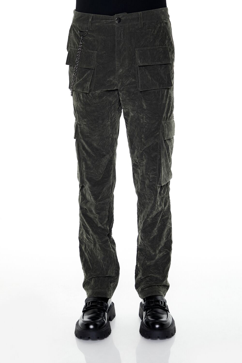 Velvet Wallet Chain Cargo Pants