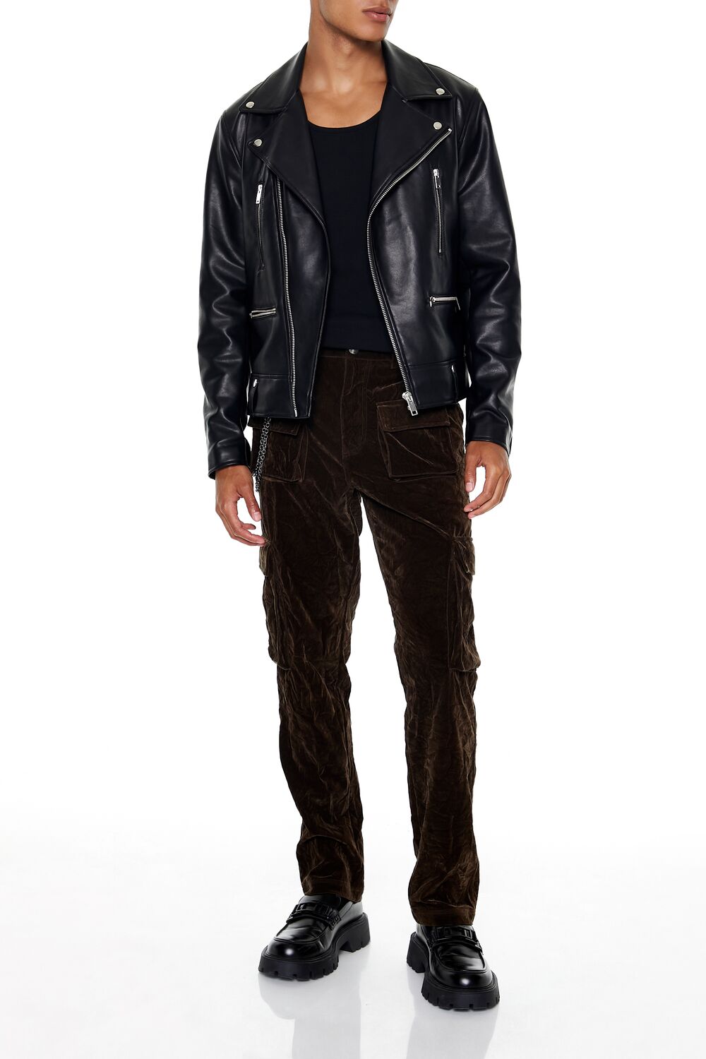 Velvet Wallet Chain Cargo Pants