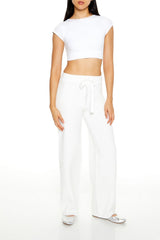 Sweater-Knit Drawstring Pants