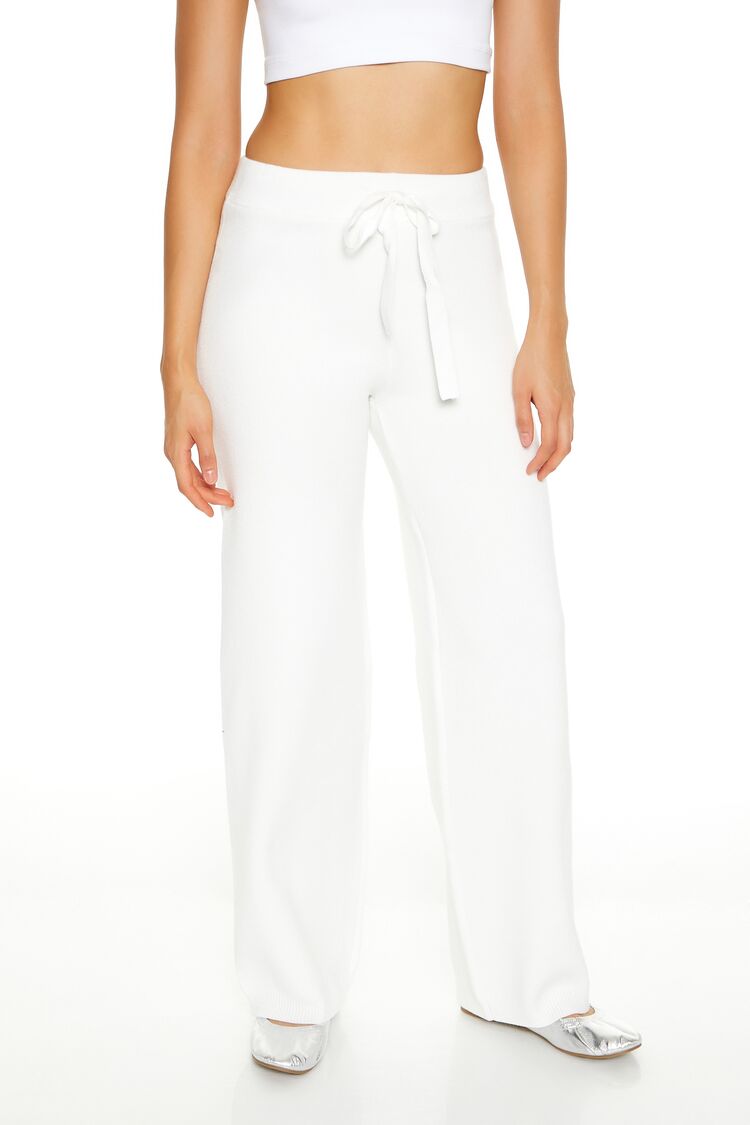 Sweater-Knit Drawstring Pants