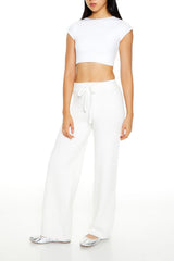 Sweater-Knit Drawstring Pants
