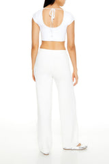 Sweater-Knit Drawstring Pants