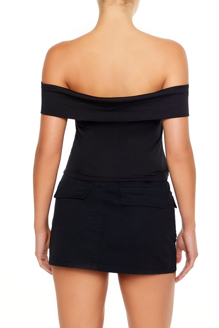 Foldover Off-the-Shoulder Top