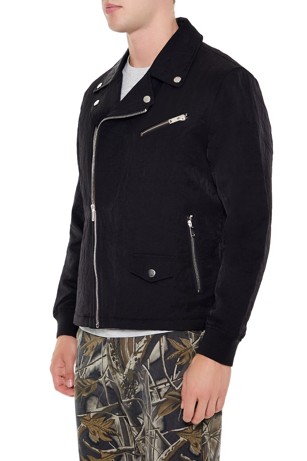 Studded Notched Moto Jacket